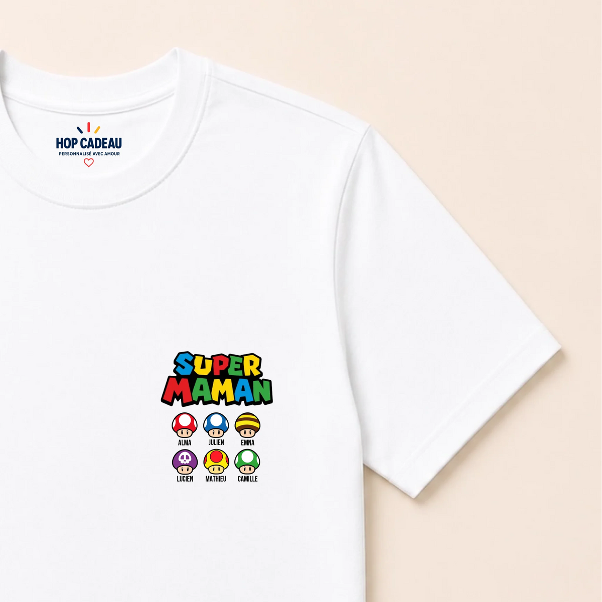 Pull Super Maman personnalisé – Prénoms des enfants – vue 28