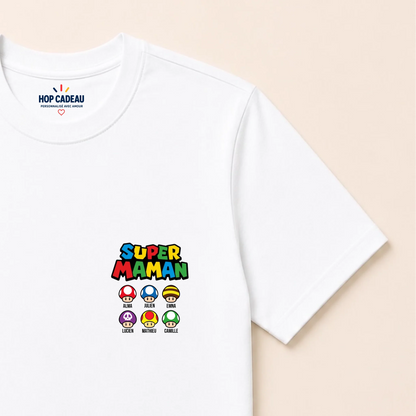 Pull Super Maman personnalisé – Prénoms des enfants – vue 28