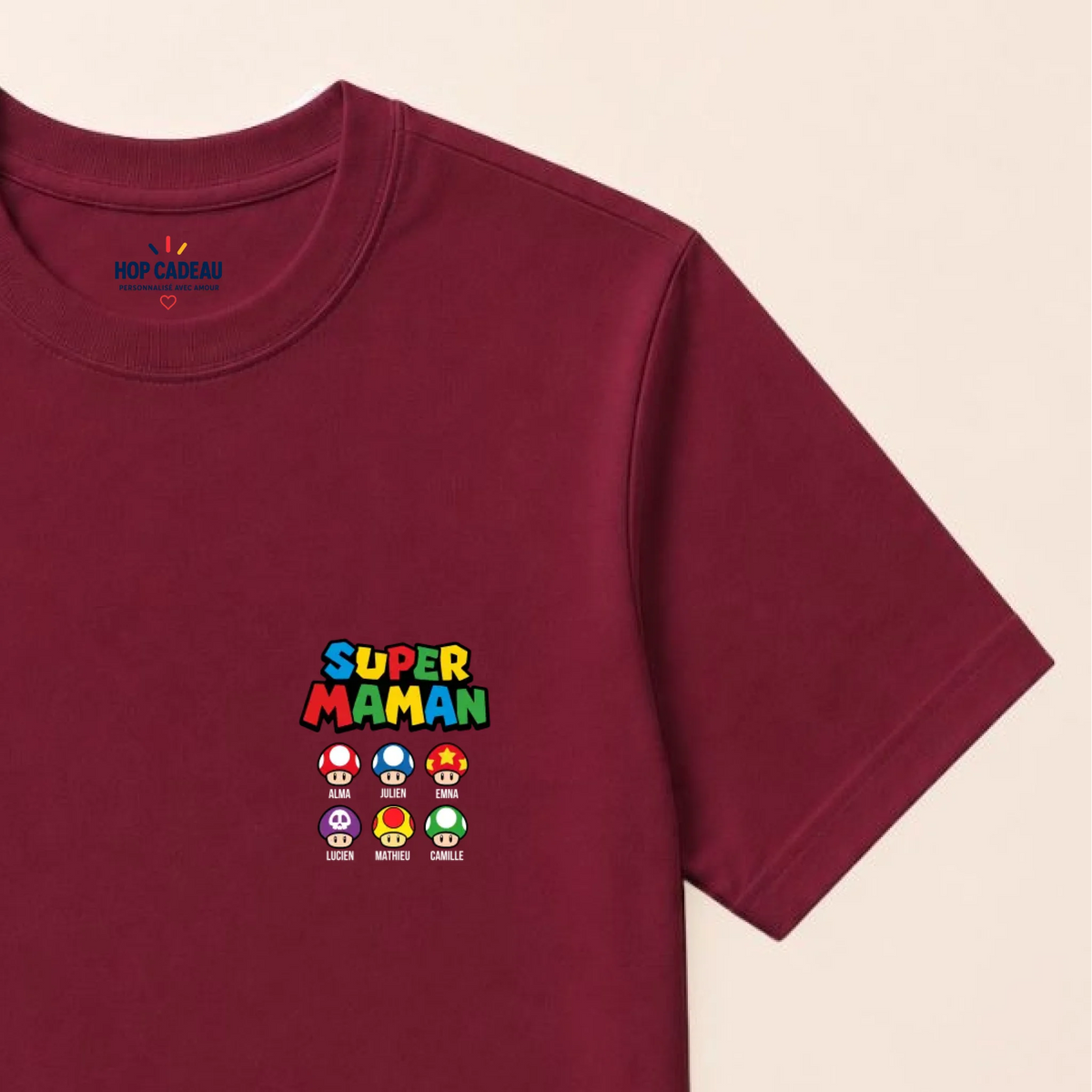 Pull Super Maman personnalisé – Prénoms des enfants – vue 31