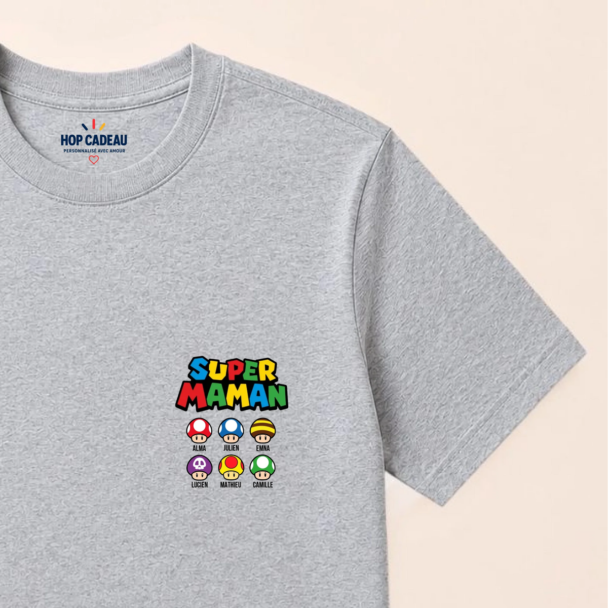 Pull Super Maman personnalisé – Prénoms des enfants – vue 36