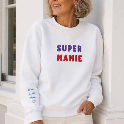Sweat personnalisé mamie brodé - Super mamie – vue 3