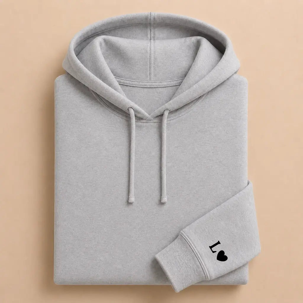 Sweat à capuche couple assorti personnalisé brodé – vue 17