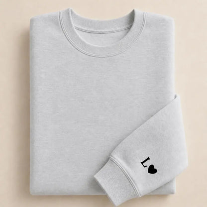 Sweat à capuche couple assorti personnalisé brodé – Hoodie Broderie Droite Rouge