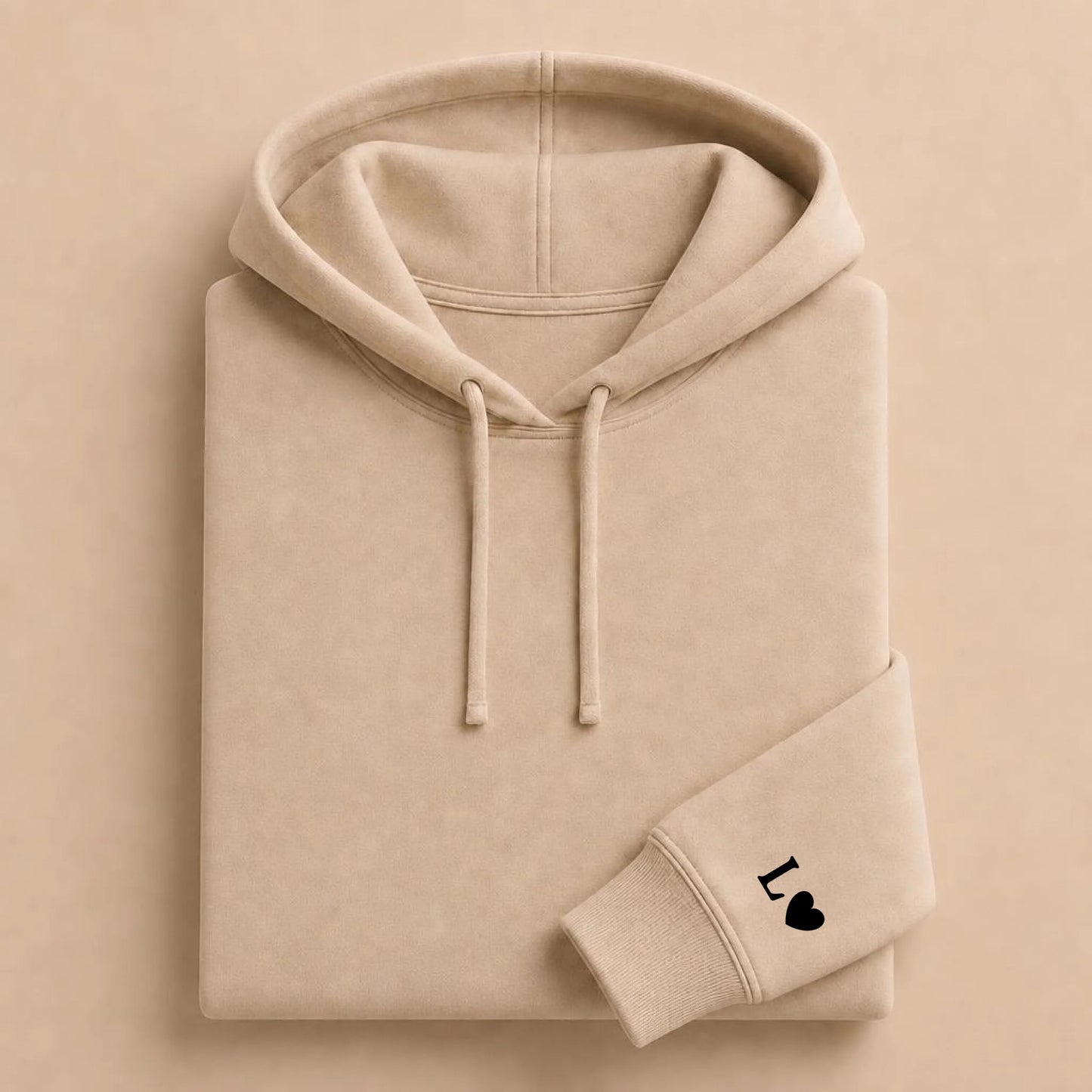 Sweat à capuche couple assorti personnalisé brodé – Hoodie Broderie Droite Rouge