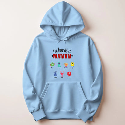 Sweat à capuche Maman personnalisé – La bande à Maman – vue 10