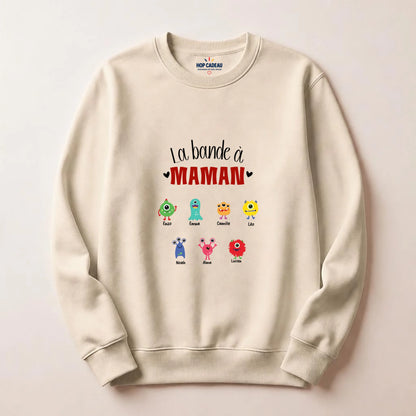 Sweat à capuche Maman personnalisé – La bande à Maman – vue 20