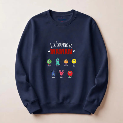 Sweat à capuche Maman personnalisé – La bande à Maman – vue 21