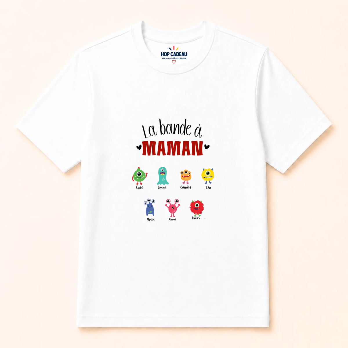 Sweat à capuche Maman personnalisé – La bande à Maman – vue 26