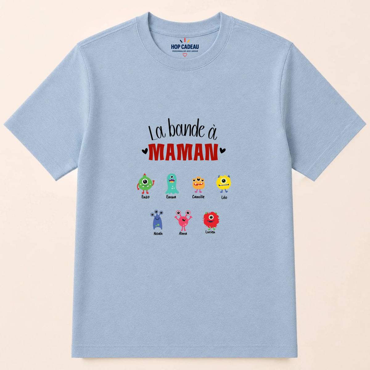 Sweat à capuche Maman personnalisé – La bande à Maman – vue 35