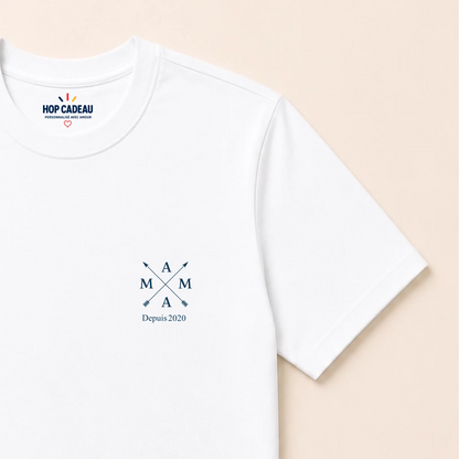 Sweat à capuche Mama personnalisé – Monogramme et année – vue 27