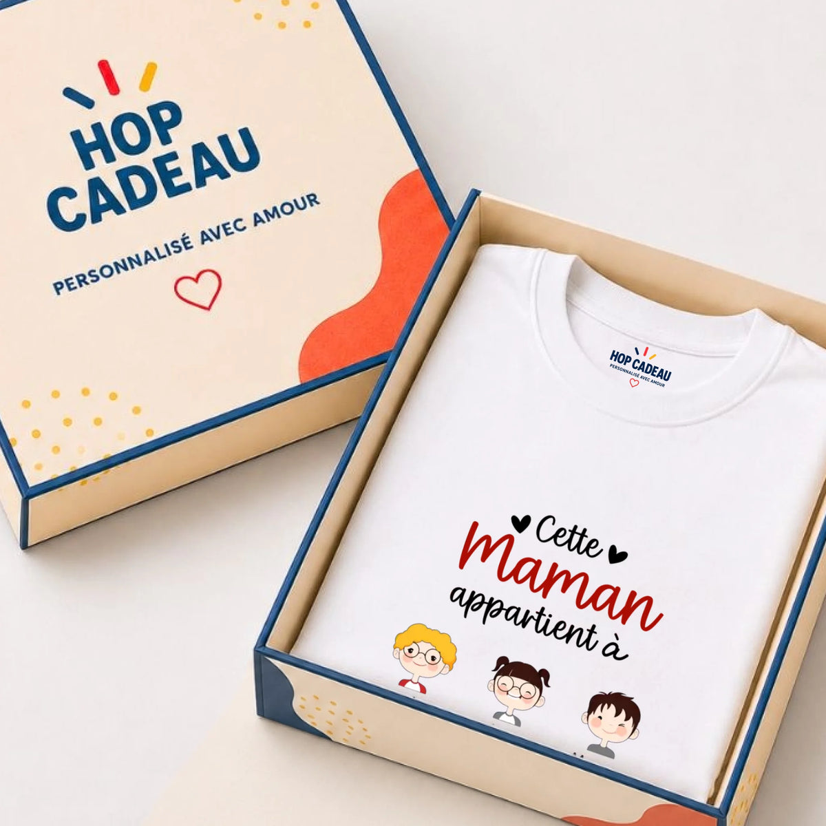 Sweat à capuche Maman personnalisé – Cette Maman appartient à – vue 24