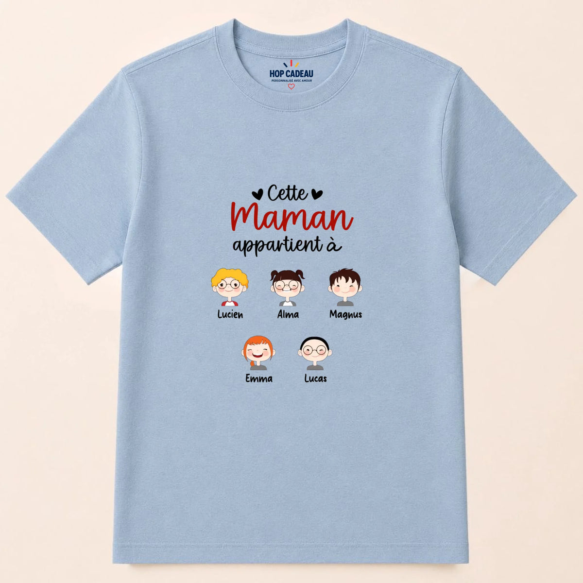 Sweat à capuche Maman personnalisé – Cette Maman appartient à – vue 35