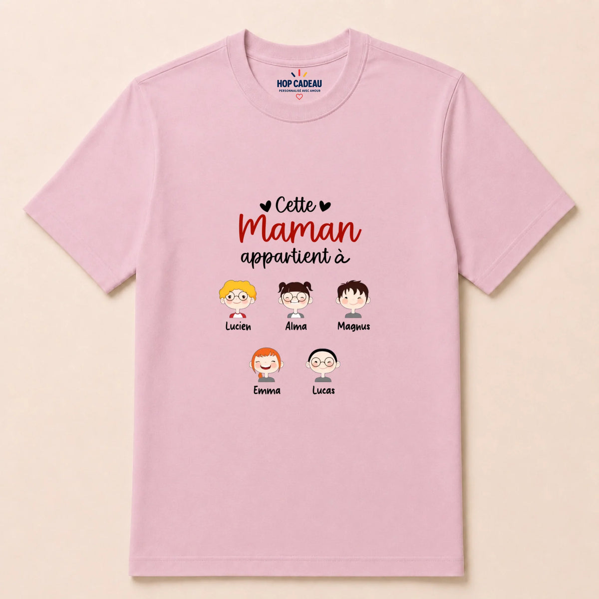 Sweat à capuche Maman personnalisé – Cette Maman appartient à – vue 36