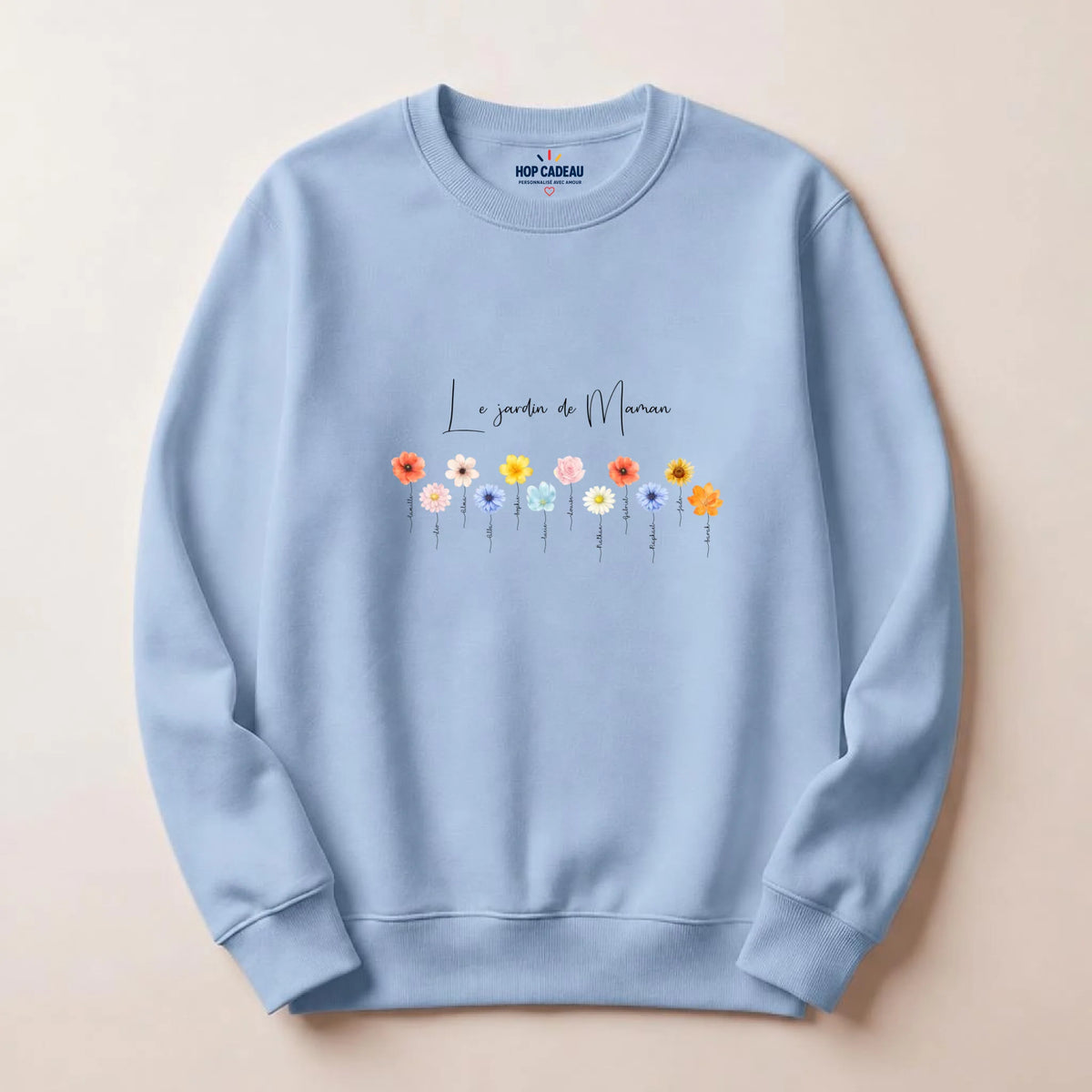 Sweat à capuche Maman personnalisé – Le jardin de Maman – vue 16