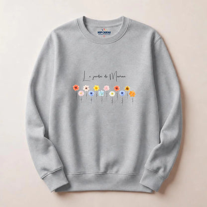 Sweat à capuche Maman personnalisé – Le jardin de Maman – vue 17