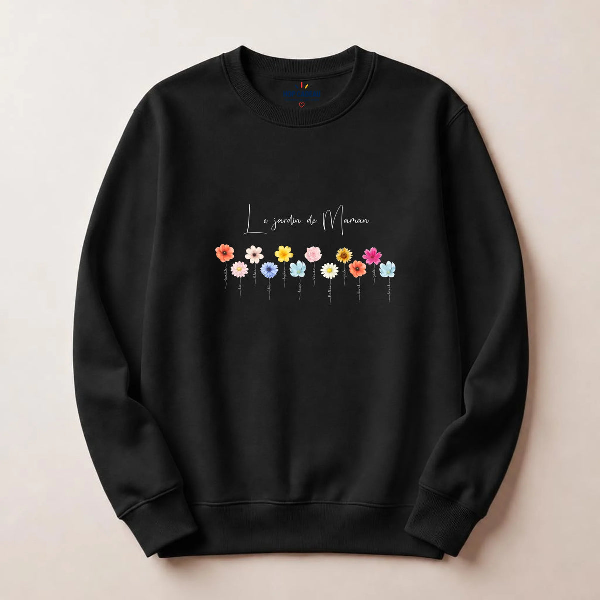 Sweat à capuche Maman personnalisé – Le jardin de Maman – vue 22
