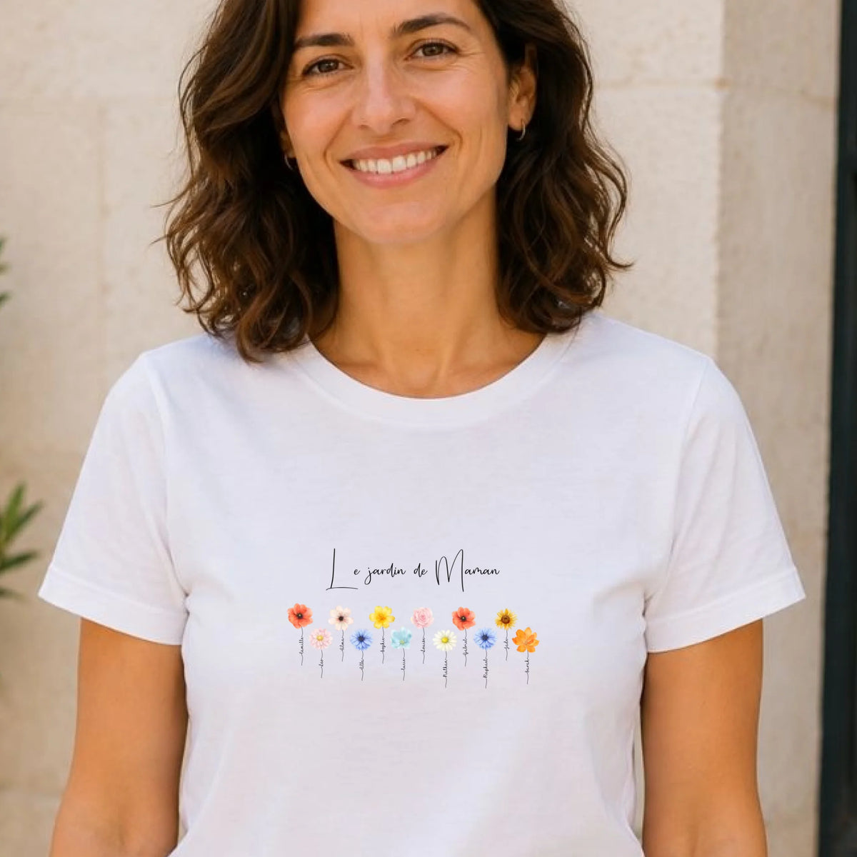 Sweat à capuche Maman personnalisé – Le jardin de Maman – vue 23