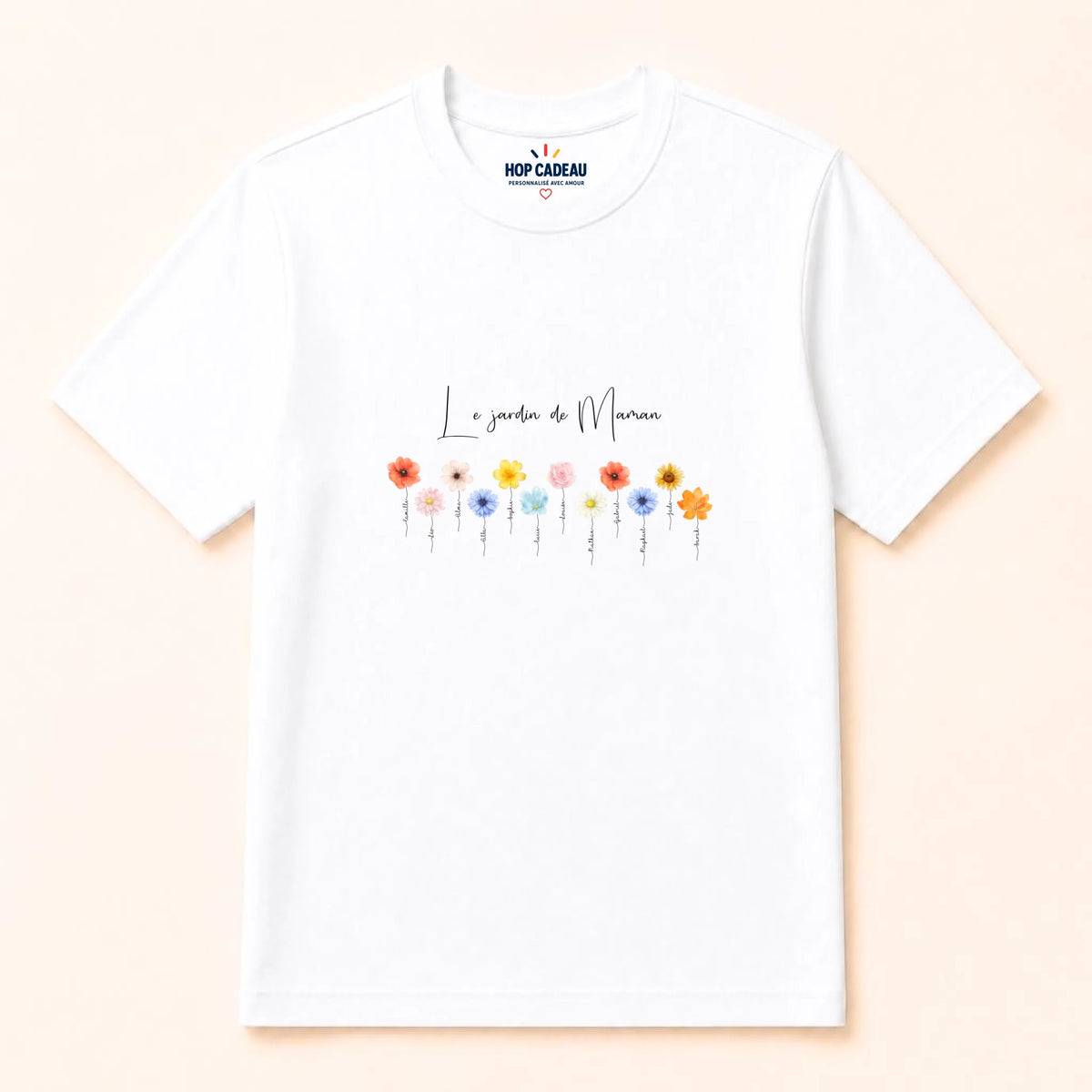 Sweat à capuche Maman personnalisé – Le jardin de Maman – vue 25