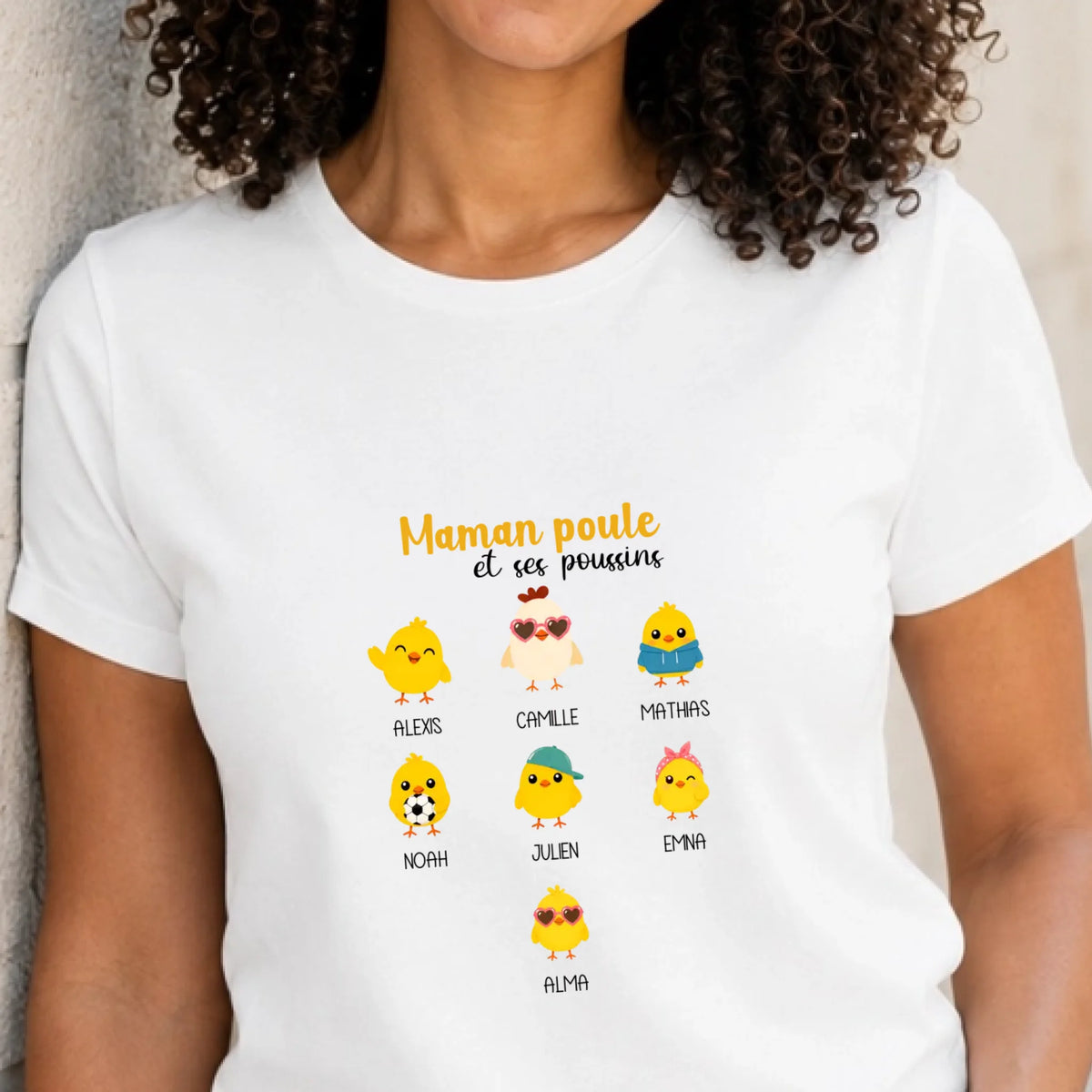 Sweat à capuche Maman personnalisé – Maman Poule – vue 22