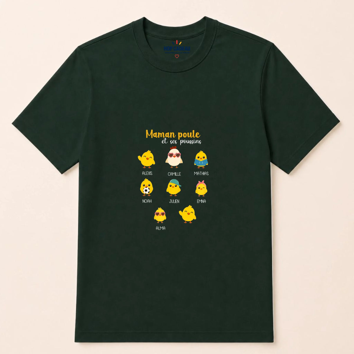 Sweat à capuche Maman personnalisé – Maman Poule – vue 30