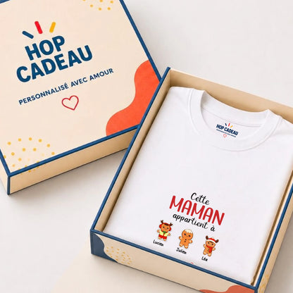 Sweat à capuche de Noël Maman personnalisé – Pain d’épice – vue 24