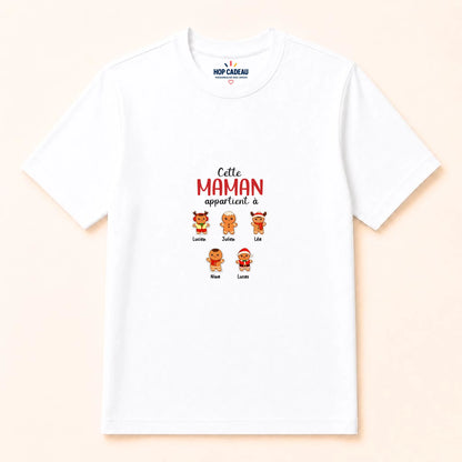 Sweat à capuche de Noël Maman personnalisé – Pain d’épice – vue 25