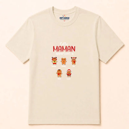Sweat à capuche de Noël Maman personnalisé – Pain d’épice – vue 32