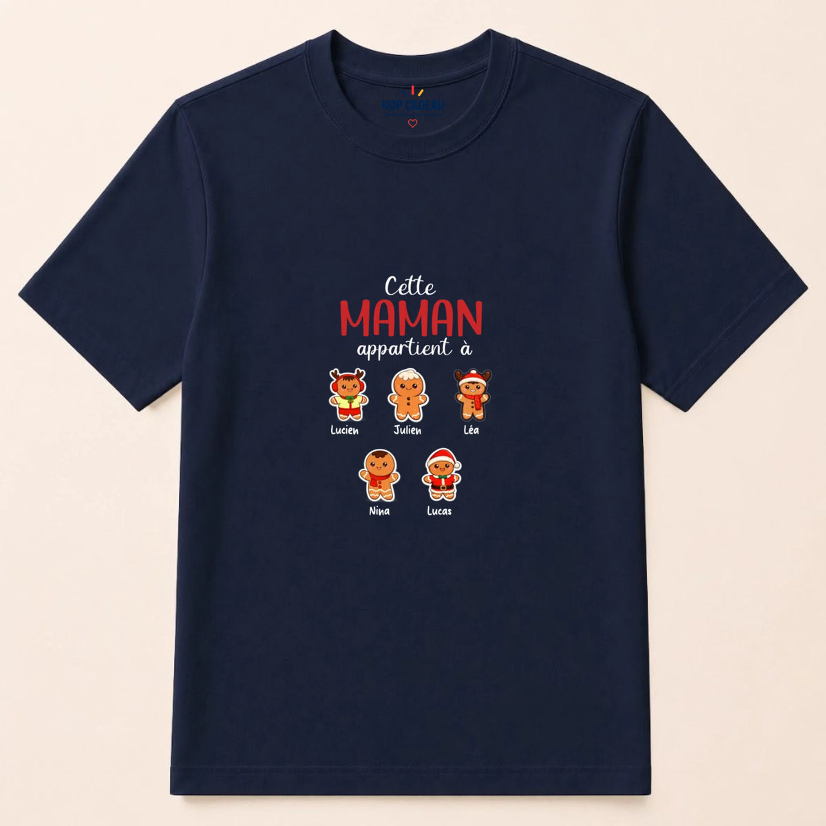 Sweat à capuche de Noël Maman personnalisé – Pain d’épice – vue 33