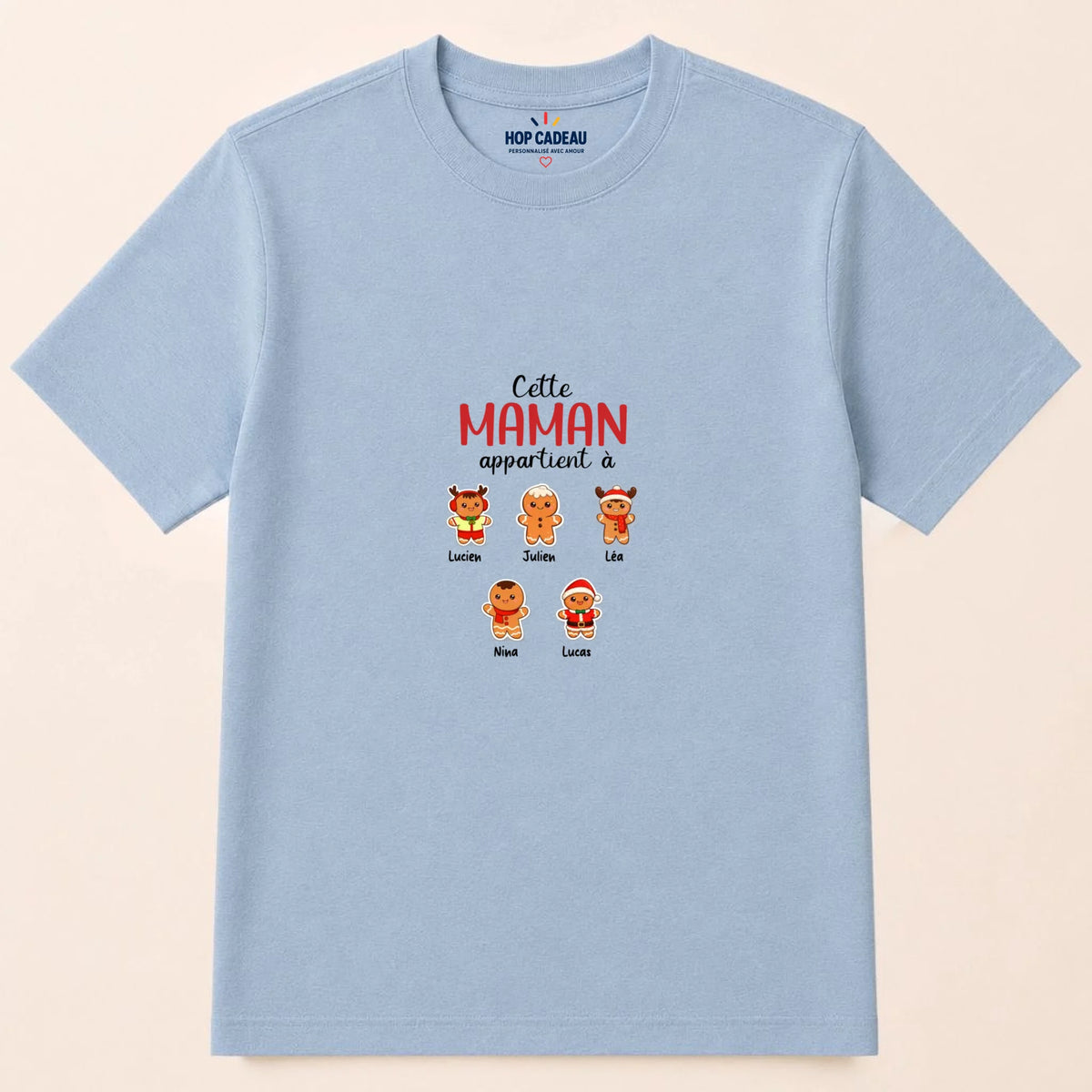 Sweat à capuche de Noël Maman personnalisé – Pain d’épice – vue 34