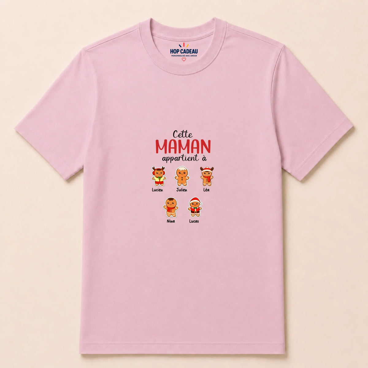 Sweat à capuche de Noël Maman personnalisé – Pain d’épice – vue 35