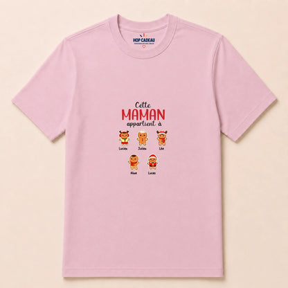 Sweat à capuche de Noël Maman personnalisé – Pain d’épice – vue 35