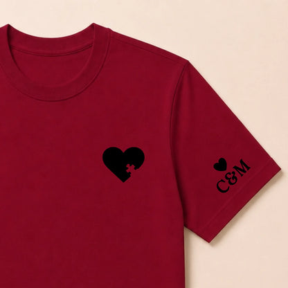 Sweat à capuche personnalisé couple broderie – vue 63