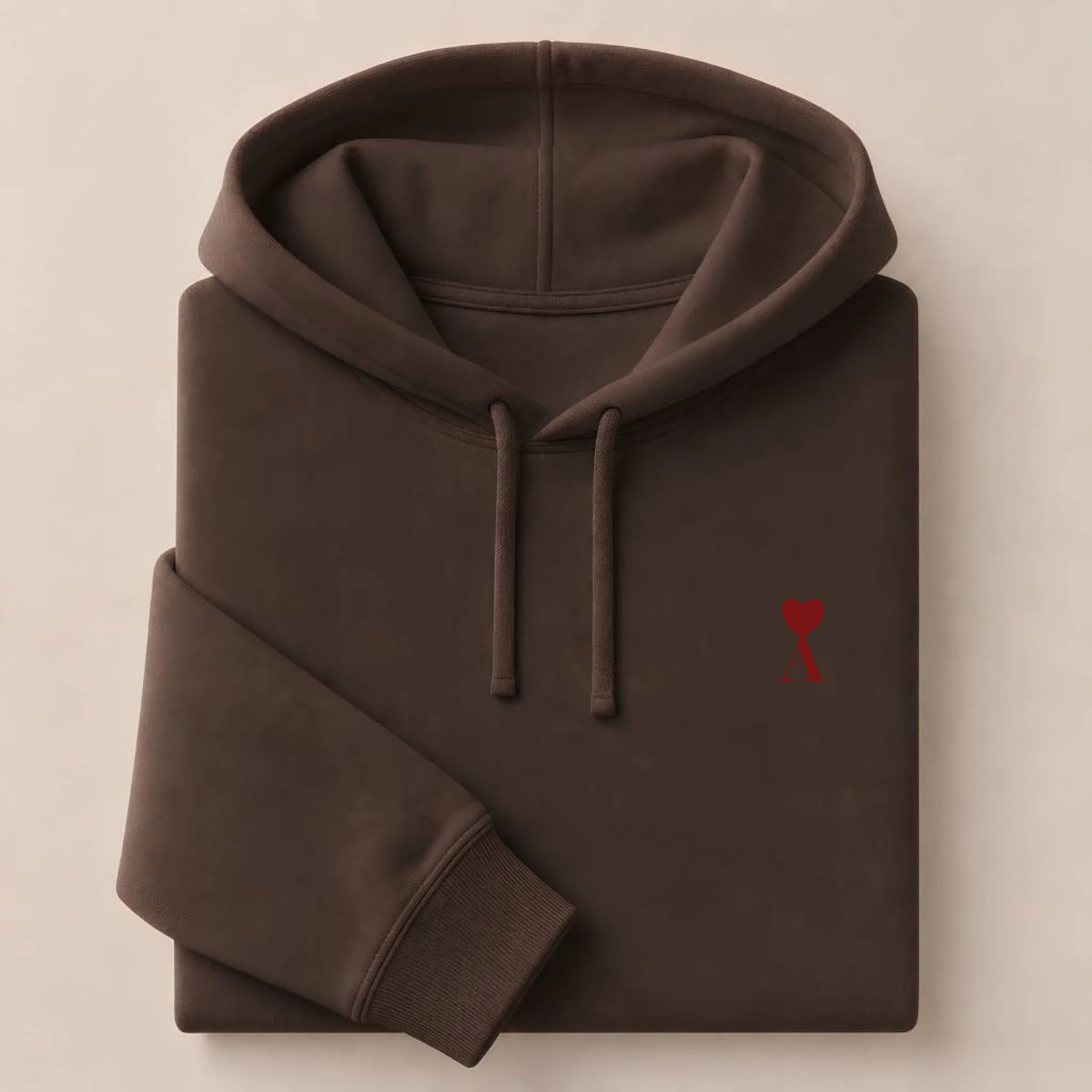 Sweat à capuche personnalisé couple initiale – vue 11