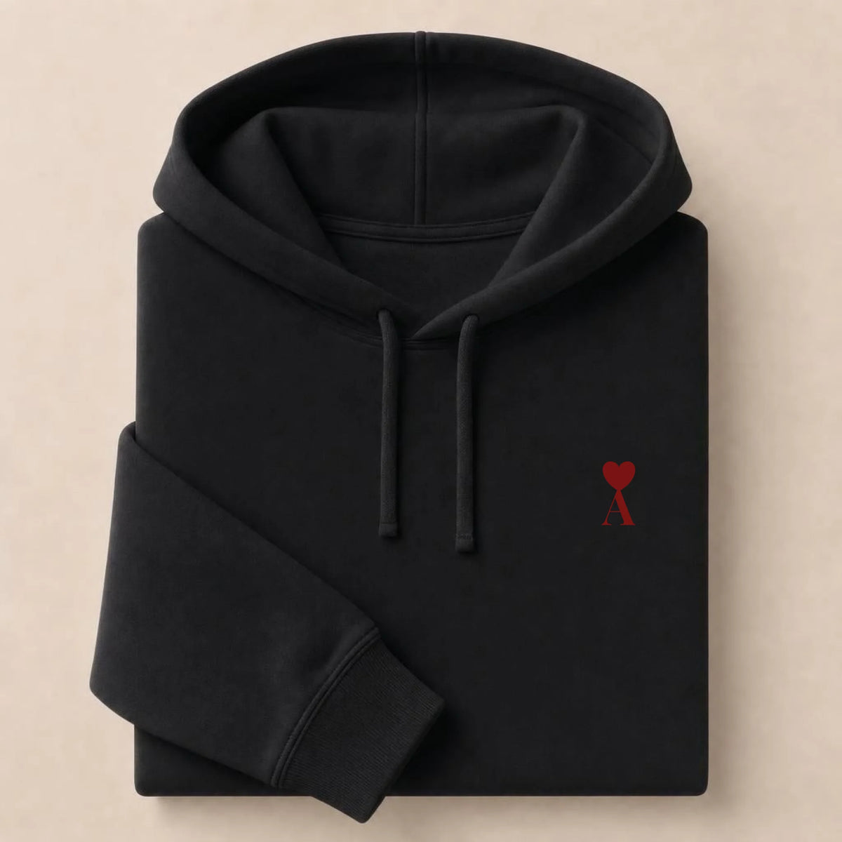 Sweat à capuche personnalisé couple initiale – vue 18