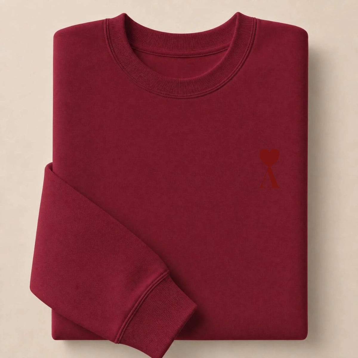 Sweat à capuche personnalisé couple initiale – vue 35