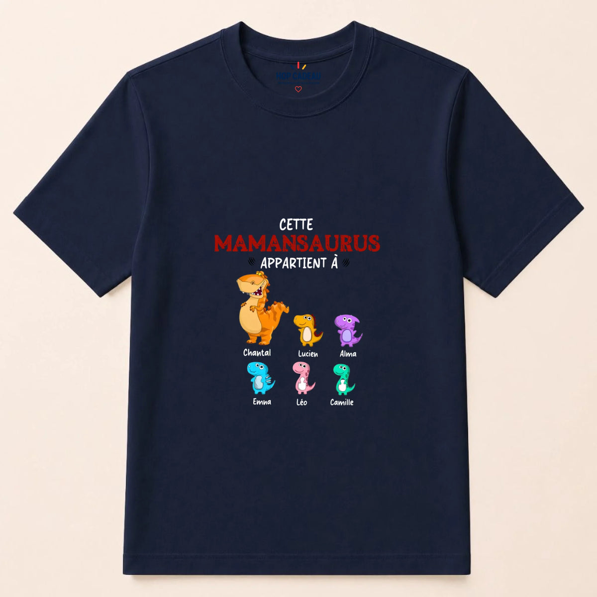 Sweat à capuche Maman personnalisé – Mamansaurus – vue 34