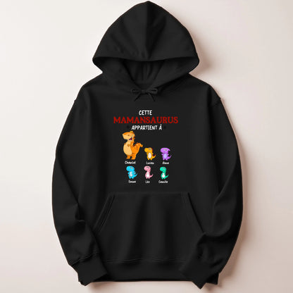 Sweat à capuche Maman personnalisé – Mamansaurus – vue 6