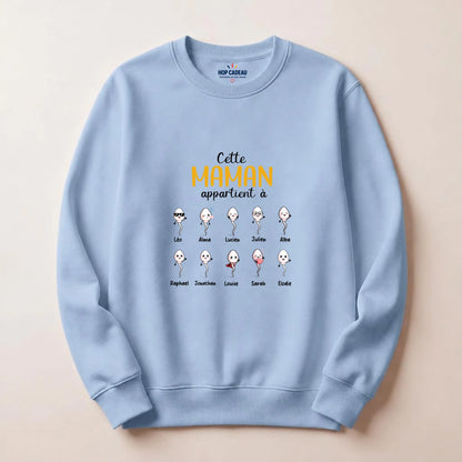 Sweat à capuche Maman personnalisé – Ses enfants – vue 16