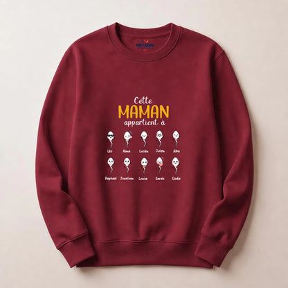 Sweat à capuche Maman personnalisé – Ses enfants – vue 18