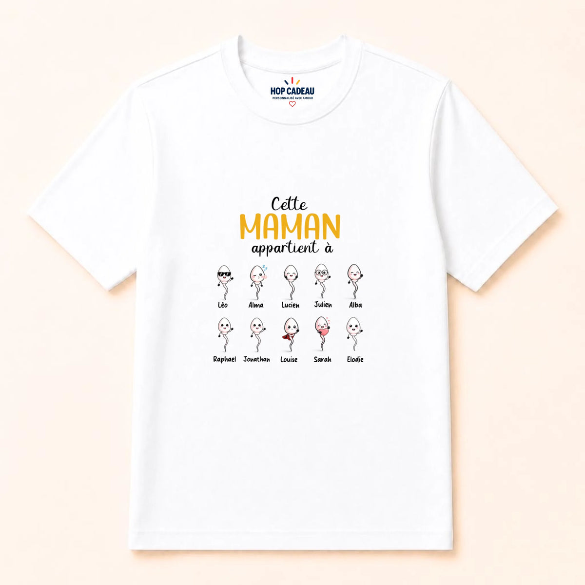 Sweat à capuche Maman personnalisé – Ses enfants – vue 26