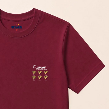Sweat à capuche Maman personnalisé – Ses petits cœurs – vue 27