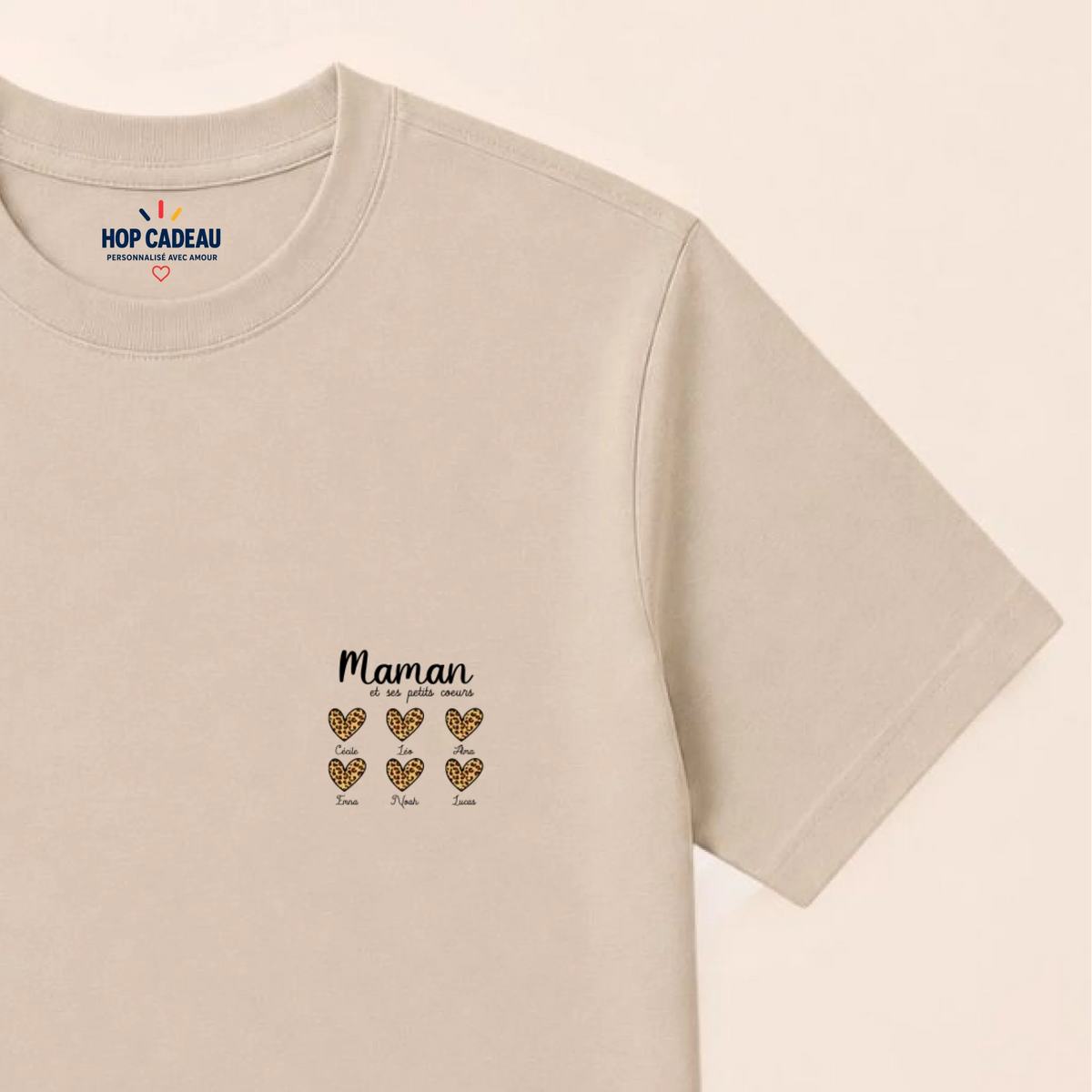 Sweat à capuche Maman personnalisé – Ses petits cœurs – vue 29