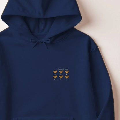 Sweat à capuche Maman personnalisé – Ses petits cœurs – vue 5