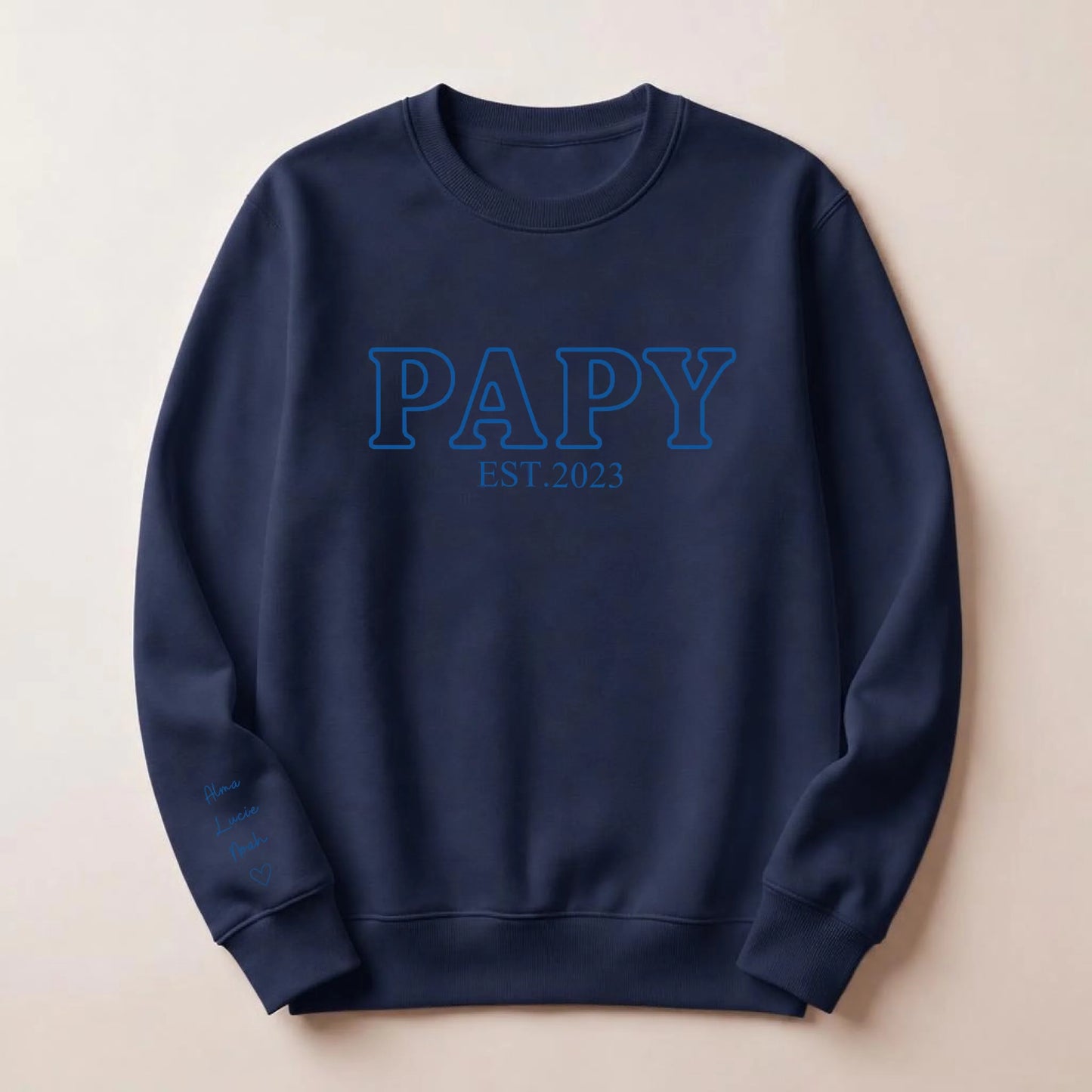 Sweat à capuche personnalisé papy brodé - Futur grand-père – vue 23