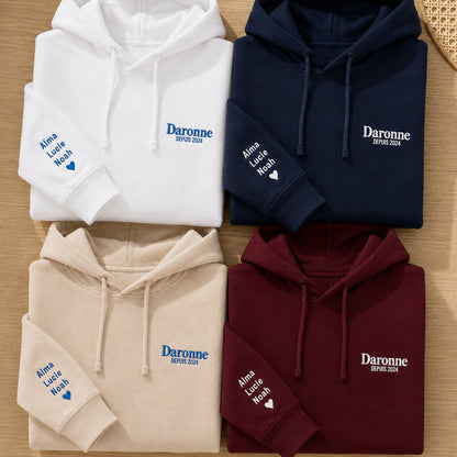 Sweat à capuche personnalisé maman - La Daronne depuis – vue 2