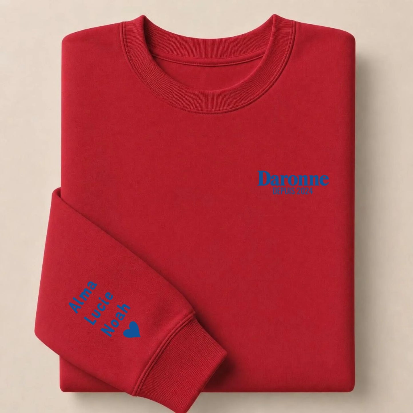 Sweat à capuche personnalisé maman - La Daronne depuis – vue 25