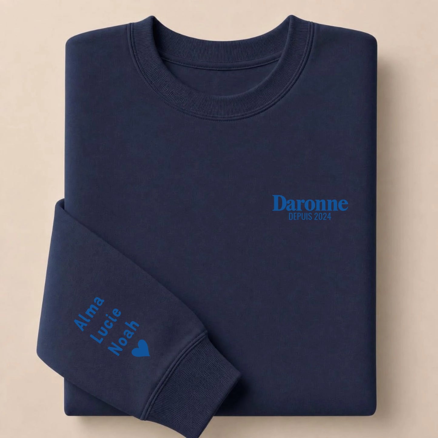 Sweat à capuche personnalisé maman - La Daronne depuis – vue 30