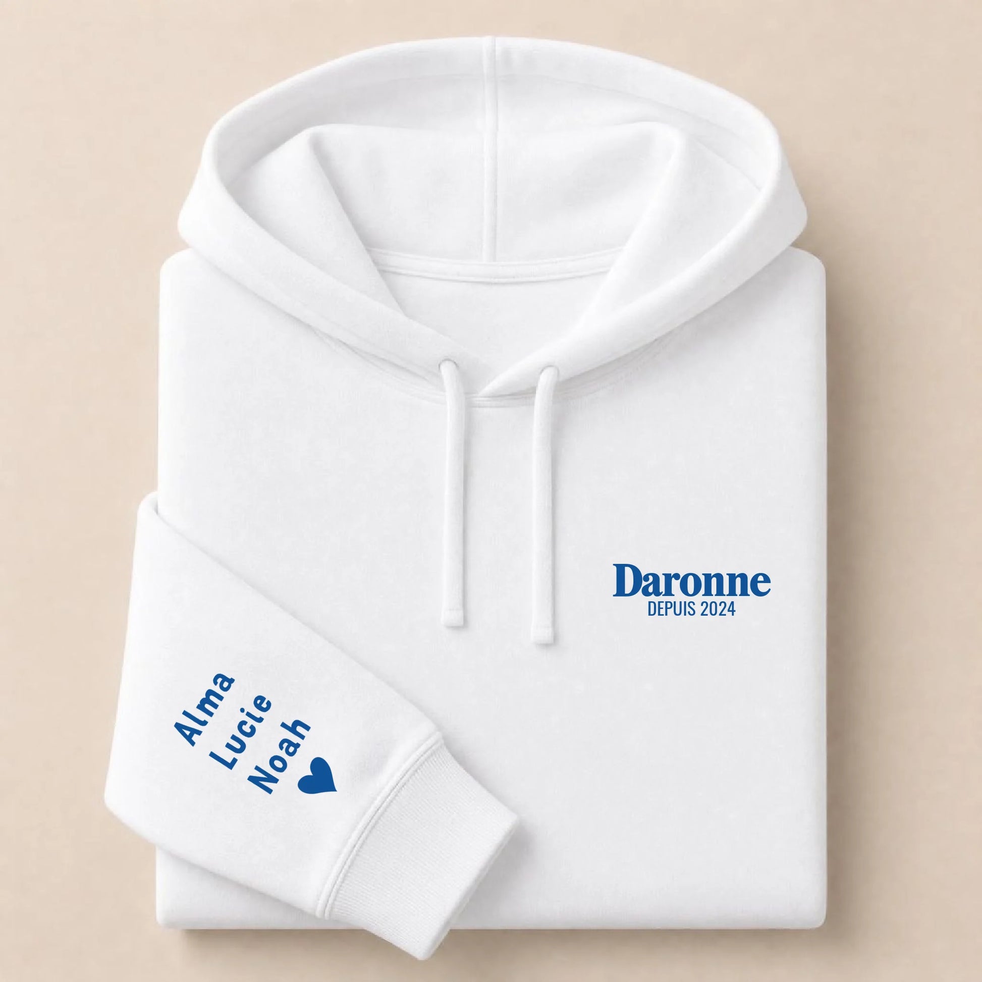 Sweat à capuche personnalisé maman - La Daronne depuis – vue 7