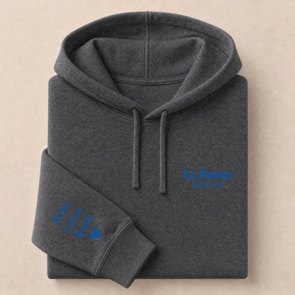 Sweat à capuche personnalisé papa - Le Daron depuis – vue 19