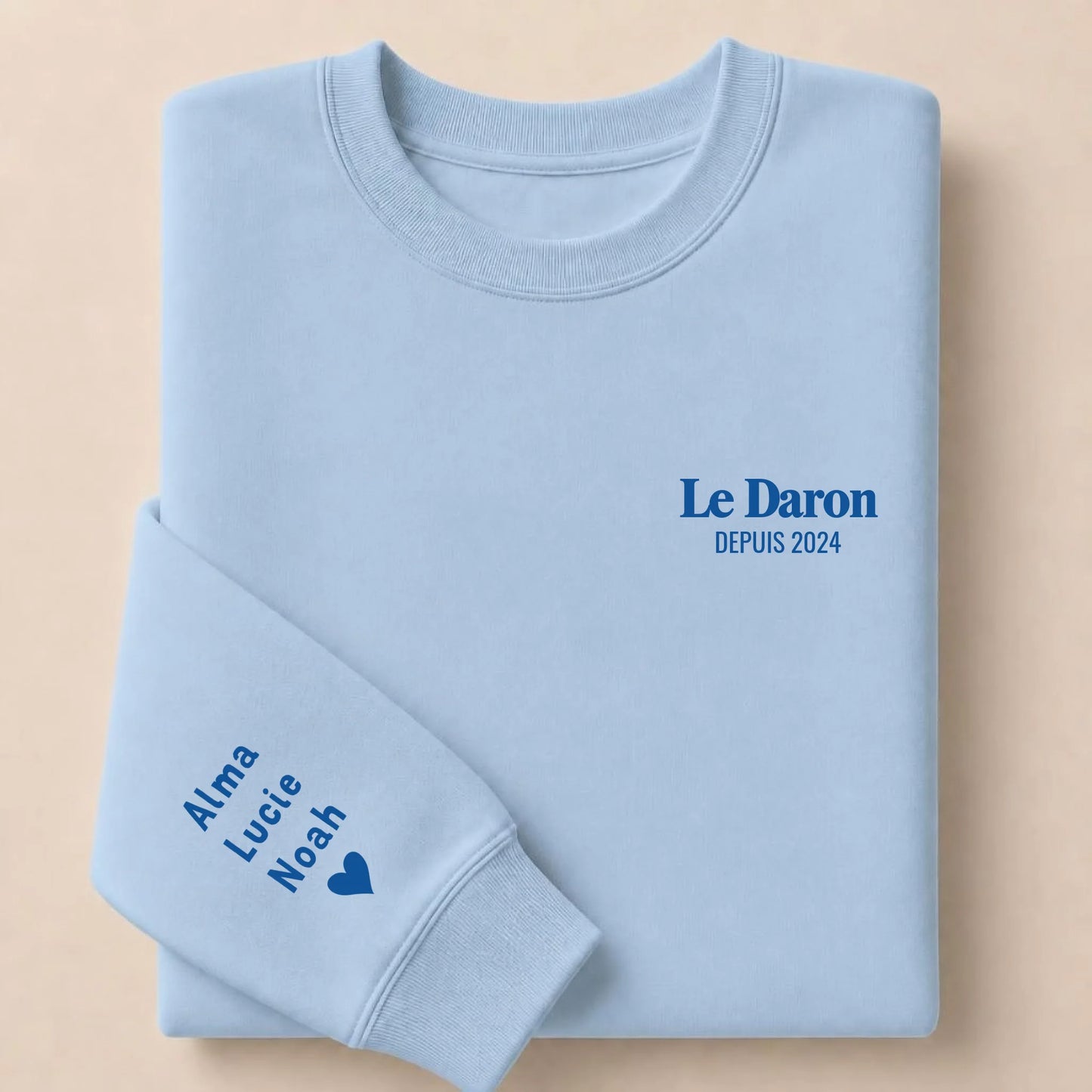 Sweat à capuche personnalisé papa - Le Daron depuis – vue 30